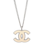 Chanel CC Logo Pendant Necklace Metal - image 2