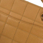 Chanel Vintage Chocolate Bar Zip Around Tote Quilted Calfskin Small - image 10