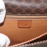 Celine Vintage Macadam Shoulder Bag Canvas and Leather - image 6