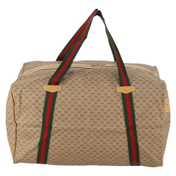 Gucci Web Trim Weekend Duffle Bag GG Coated Canvas Medium - image 1