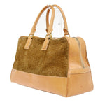 Celine C Macadam Handbag Suede and Leather - image 3