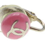 Chanel CC Round Clip-On Earrings Enamel with Metal - image 3
