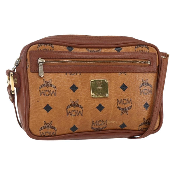 MCM Visetos Shoulder bag Canvas and Leather - image 1