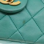 Chanel Square Classic Single Flap Bag Quilted Lambskin Mini - image 3