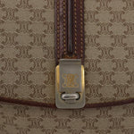 Celine Vintage Macadam Shoulder Bag Canvas and Leather - image 12