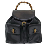 Gucci Vintage Bamboo Backpack Leather - image 1