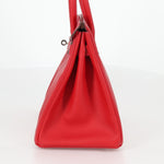 Hermes Birkin Handbag Red Epsom with Palladium Hardware 30 - image 3