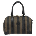 Fendi Vintage Pequin Boston Bag Coated Canvas Medium - image 1