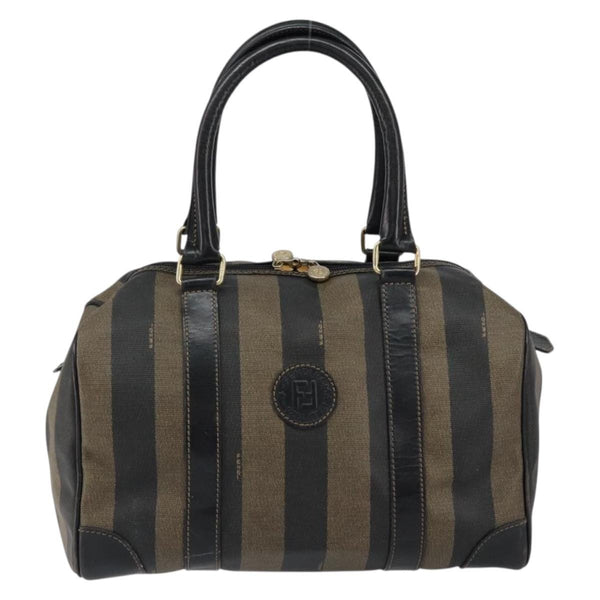 Fendi Vintage Pequin Boston Bag Coated Canvas Medium - image 1
