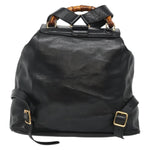 Gucci Vintage Bamboo Backpack Leather - image 2