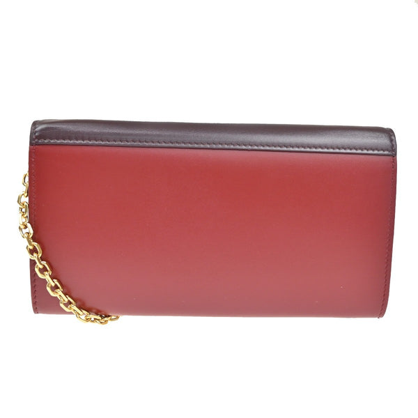 Celine C Wallet on Chain Leather