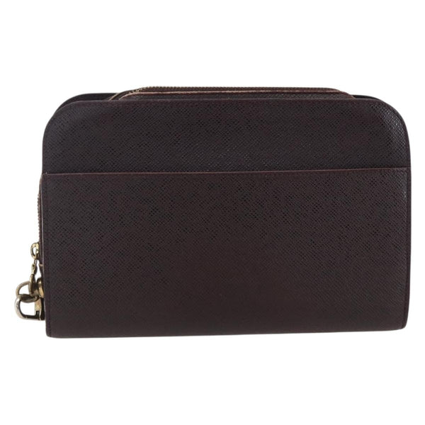 Louis Vuitton Pochette Baikal Clutch Taiga Leather