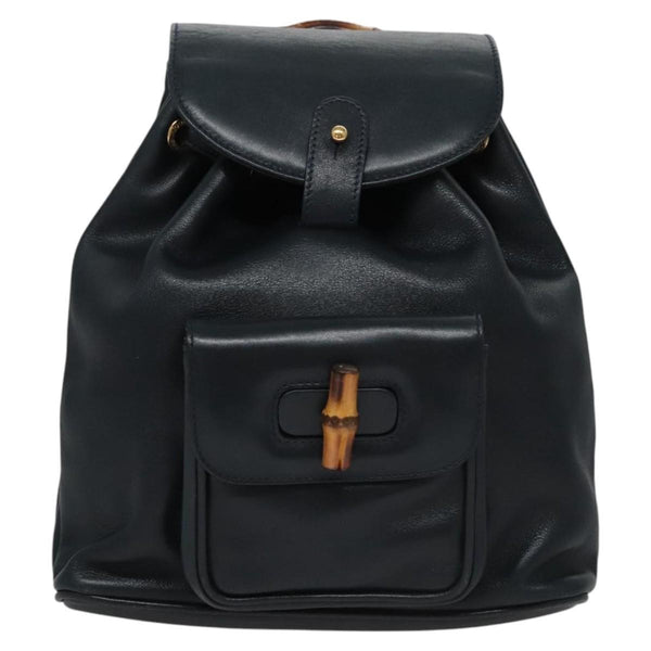 Gucci Vintage Bamboo Backpack Leather Mini - image 1