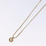 Christian Dior CD Round Pendant Necklace Metal - image 11