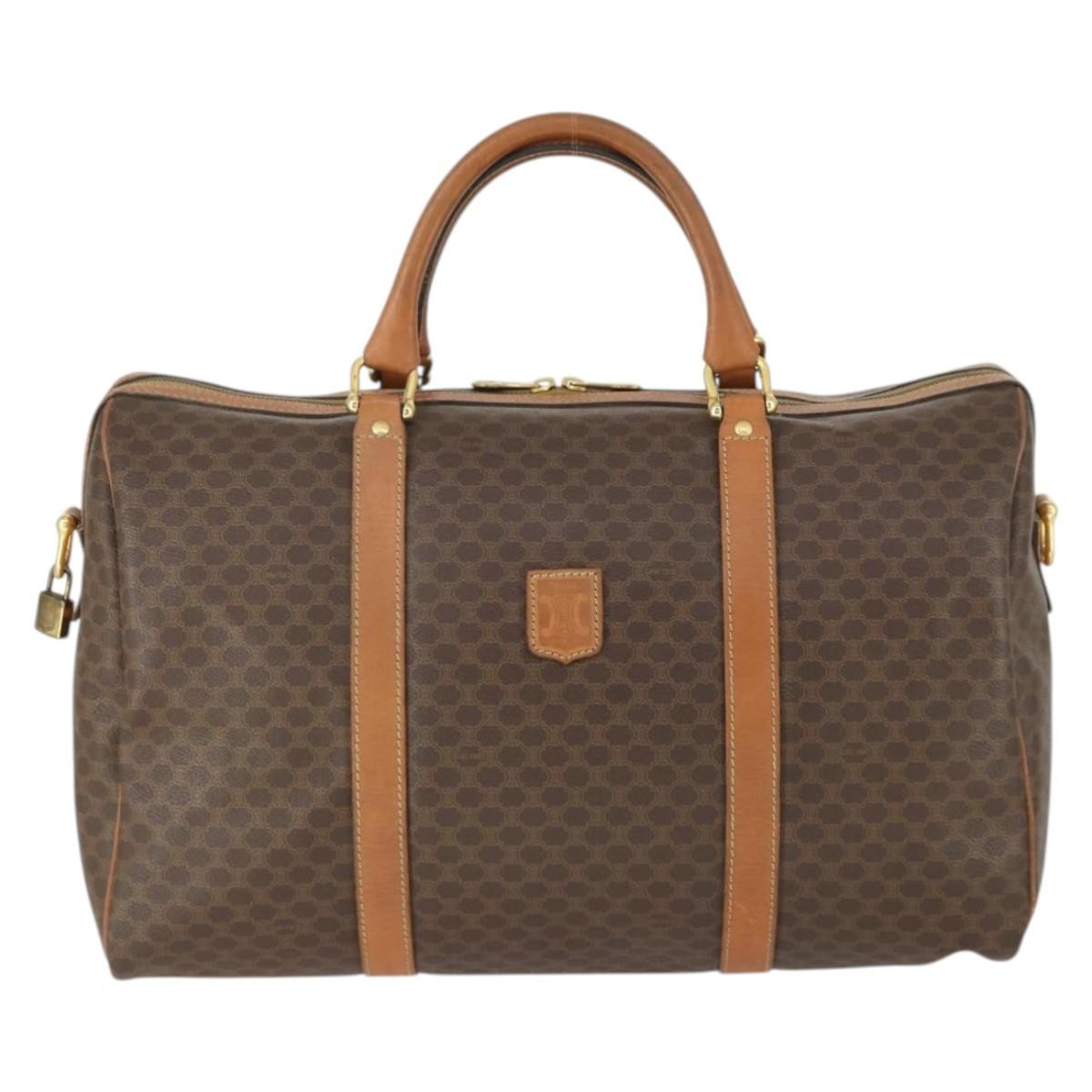 Celine Vintage Macadam Boston bag Canvas and Leather - image 1