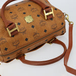 MCM Visetos Handbag Canvas and Leather - image 13