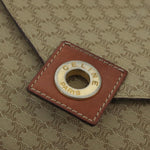 Celine Vintage Macadam Circle Logo Shoulder Bag Canvas and Leather - image 13