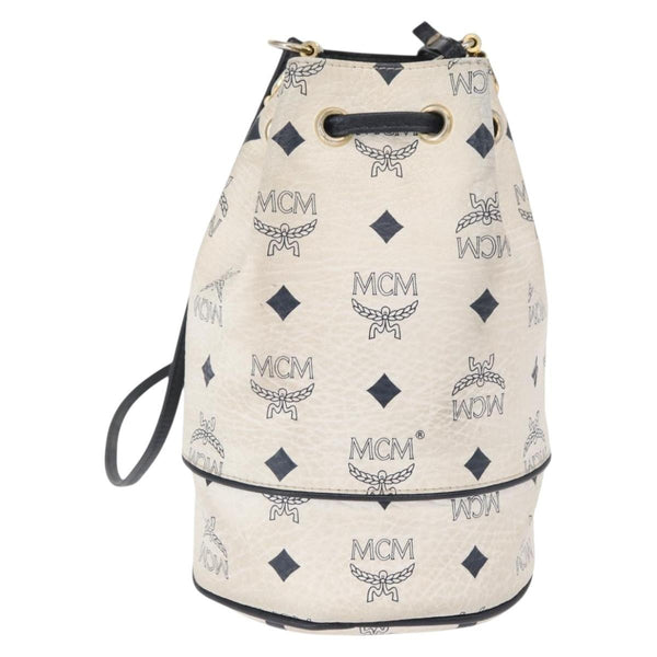 MCM Drawstring Shoulder Bag Leather