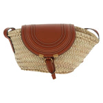 Chloe Marcie Basket Bag Raffia and Leather Small - image 1