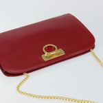 Salvatore Ferragamo Vintage Gancini Chain Shoulder Bag Leather Small - image 14
