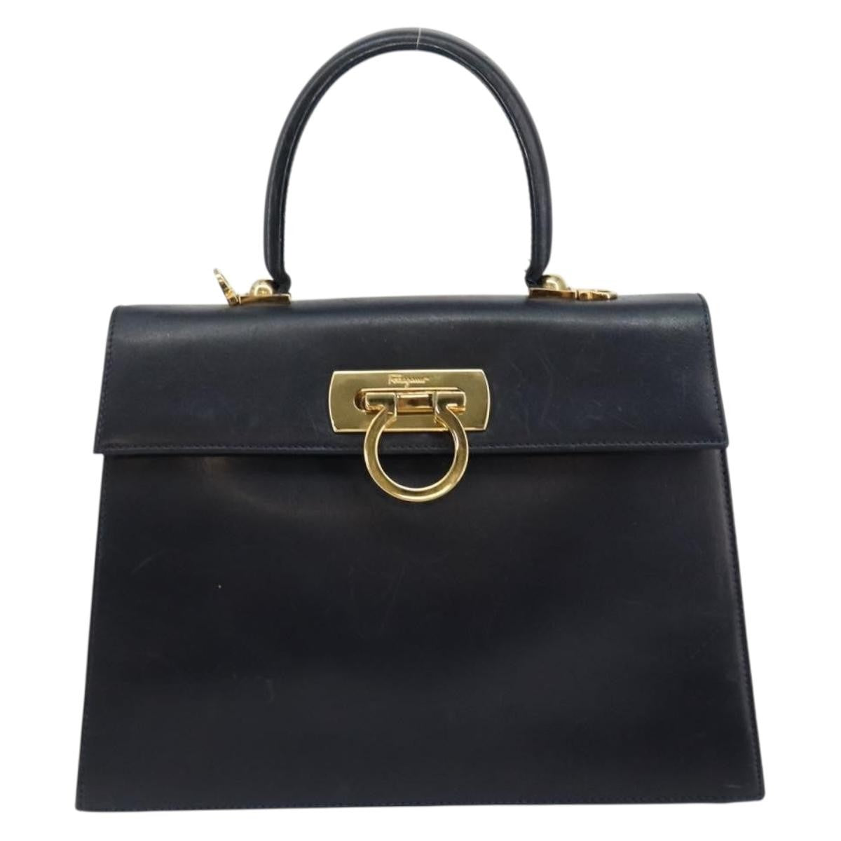 Salvatore Ferragamo Gancini Convertible Top Handle Bag Leather Medium - image 1