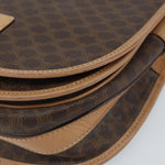 Celine Vintage Macadam Shoulder Bag Canvas and Leather - image 8