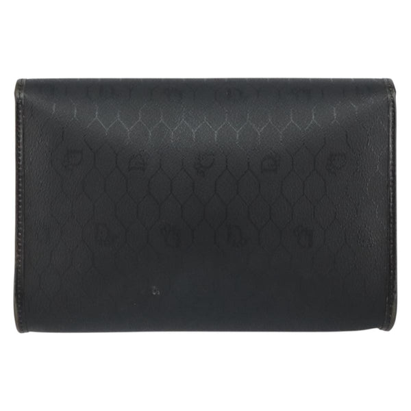 Christian Dior Vintage Honeycomb Flap Crossbody Bag Coated Canvas