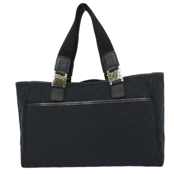 Gucci Web Handle Buckle Tote GG Canvas Large