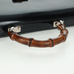 Gucci Vintage Bamboo Handle Bag Patent leather - image 7