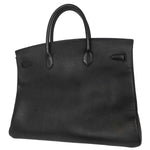 Hermes Birkin Handbag Black Ardennes with Gold Hardware 40 - image 2