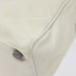 Chanel Vintage Logo Bowler Bag Quilted Canvas Medium - image 10