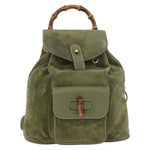 Gucci Gucci bamboo backpack daim mini - image 1
