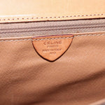 Celine Vintage Macadam Circle Logo Shoulder Bag Canvas and Leather - image 6