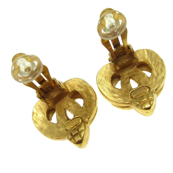 Chanel CC logo heart Gold-plated