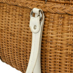 Salvatore Ferragamo Basket Gancini Handbag Leather and Wicker - image 9