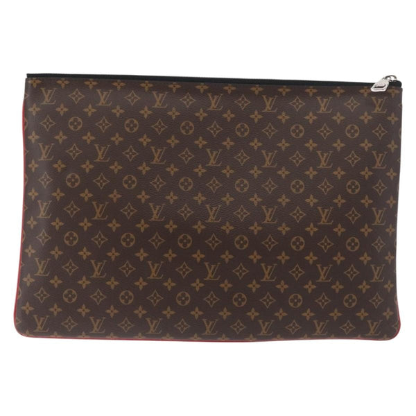 Louis Vuitton Pochette A4 Multipocket Pouch Monogram Canvas and Printed Leather
