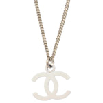 Chanel Vintage CC Pendant Long Necklace Metal - image 2