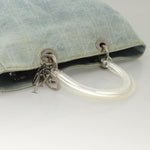 Christian Dior Vintage Lady Dior Bag Cannage Quilt Denim Large - image 8
