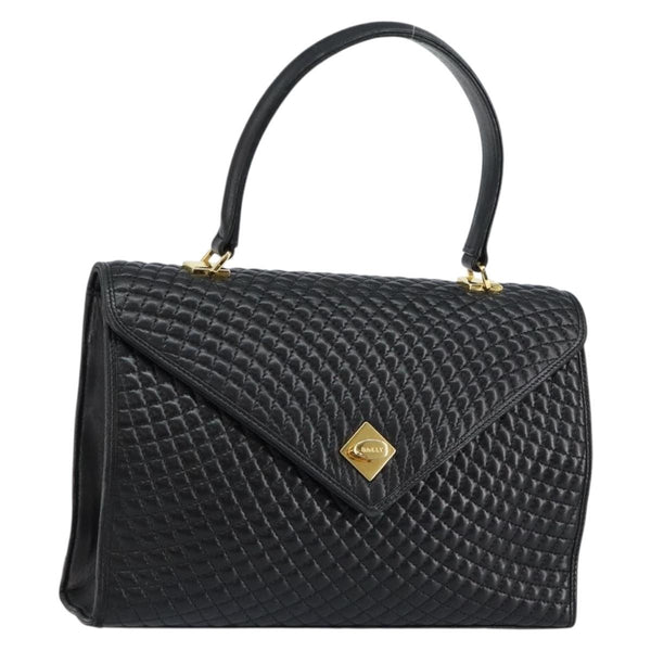 Bally Vintage Flap Handbag Quilted Leather - image 1