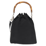 Gucci Vintage Bamboo Bucket Bag Nylon and Leather Small - image 2