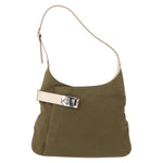 Salvatore Ferragamo Gancini Shoulder Bag Canvas - image 18
