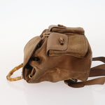 Gucci Vintage Bamboo Backpack Suede and Leather - image 4