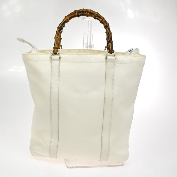 Gucci Convertible Bamboo Zip Tote Nylon