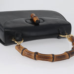 Gucci Vintage Convertible Bamboo Top Handle Bag Leather Medium - image 6