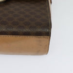 Celine Vintage Macadam Circle Logo Shoulder Bag Canvas and Leather - image 9