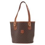 Celine Vintage Macadam Shoulder Bag Canvas and Leather - image 18
