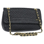 Bally Vintage Chain Shoulder Bag Quilted Leather - image 1