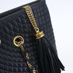 Bally Vintage Chain Shoulder Bag Quilted Leather - image 12