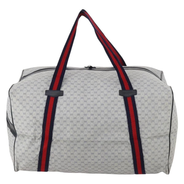 Gucci Web Trim Weekend Duffle Bag GG Coated Canvas Medium