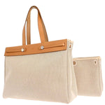 Hermes Herbag Cabas Toile and Leather GM - image 2